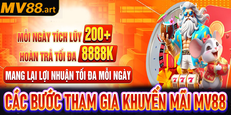 Một số bước đơn giản để tham gia nhận khuyến mãi MV88